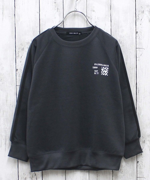 セール】Wフェイス袖ラインBIGシルエットトレーナー（スウェット）｜ZI