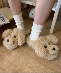 Burner（バーナー）の「【OKUOKU　0909】モコモコ  プードル  ルームシューズ　 oku-shoes-626888865235-16 U（ルームシューズ/スリッパ）」