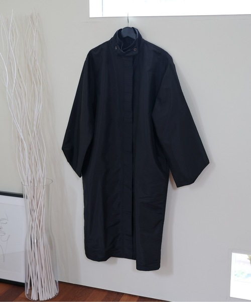 ULEULA（ウルア）の「スタンドカラーシャツコート/ステンカラーシャツコート/スプリングコート（ステンカラーコート・レディース・カーキ/ブラック・FREE）」の21枚目の写真