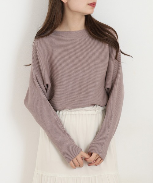 A.N.L(エーエヌエル レーベル)の「A.N.L 抗菌ドルマンニット(ニット/セーター・レディース・ブラック/グレー/モカ/モスグリーン/カーキ/パープル/ブルー/ベージュ/グリーン・38)」の20枚目の写真