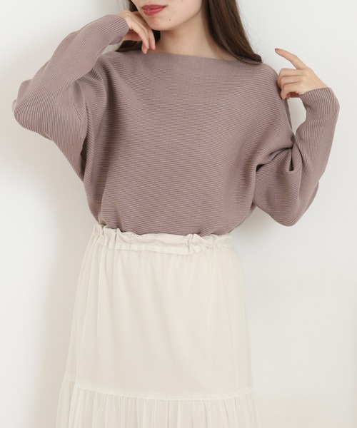 A.N.L(エーエヌエル レーベル)の「A.N.L 抗菌ドルマンニット(ニット/セーター・レディース・ブラック/グレー/モカ/モスグリーン/カーキ/パープル/ブルー/ベージュ/グリーン・38)」の21枚目の写真