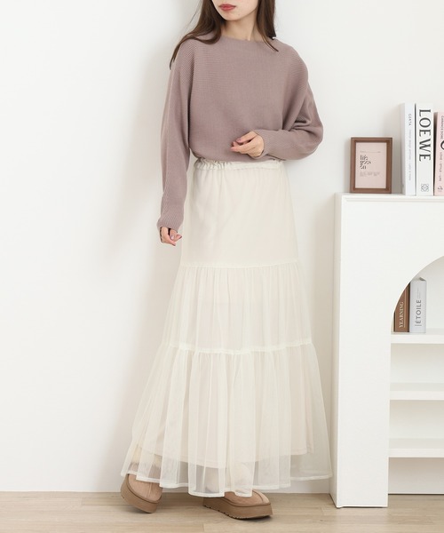 A.N.L(エーエヌエル レーベル)の「A.N.L 抗菌ドルマンニット(ニット/セーター・レディース・ブラック/グレー/モカ/モスグリーン/カーキ/パープル/ブルー/ベージュ/グリーン・38)」の22枚目の写真