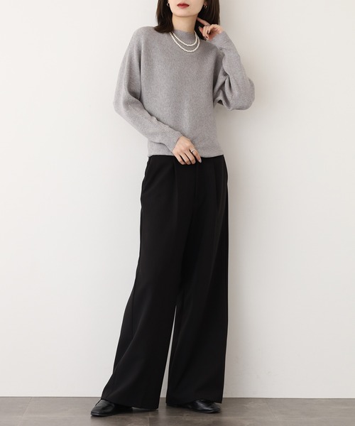 A.N.L(エーエヌエル レーベル)の「A.N.L 抗菌ドルマンニット(ニット/セーター・レディース・ブラック/グレー/モカ/モスグリーン/カーキ/パープル/ブルー/ベージュ/グリーン・38)」の18枚目の写真