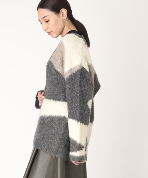 THE SHOP TK (ザ ショップ ティーケー )の「◆ふわふわカーディガン/ハグするニットシリーズ(カーディガン/ボレロ・レディース・スモーキーグリーン系/ブルー/ブラウン系5/グレー系その他5/ブラウン系その他・99)」の13枚目の写真