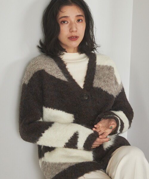 THE SHOP TK (ザ ショップ ティーケー )の「◆ふわふわカーディガン/ハグするニットシリーズ(カーディガン/ボレロ・レディース・スモーキーグリーン系/ブルー/ブラウン系5/グレー系その他5/ブラウン系その他・99)」の4枚目の写真