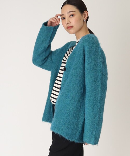 THE SHOP TK (ザ ショップ ティーケー )の「◆ふわふわカーディガン/ハグするニットシリーズ(カーディガン/ボレロ・レディース・スモーキーグリーン系/ブルー/ブラウン系5/グレー系その他5/ブラウン系その他・99)」の1枚目の写真