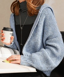 Social GIRL | ダブルジップ ニットカーディガン(カーディガン/ボレロ)