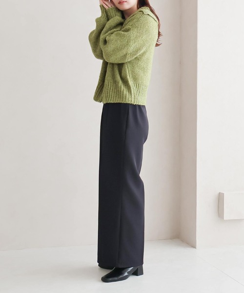 Social GIRL（ソーシャルガール）の「ダブルジップ ニットカーディガン（カーディガン/ボレロ・レディース・ブラック/ライトグレー/グレー/ブルー/グリーン・M）」の14枚目の写真