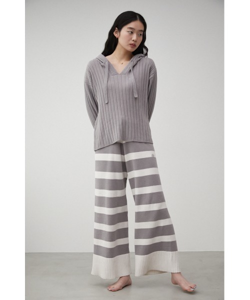 AZUL HOME（アズールホーム）の「A/H WHIP NIGHT KNIT FOODIE（ニット/セーター・レディース・ピンク/グレー・FREE）」の12枚目の写真