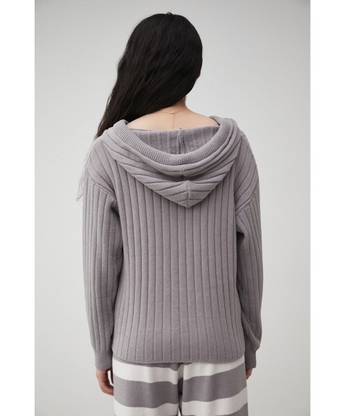 AZUL HOME（アズールホーム）の「A/H WHIP NIGHT KNIT FOODIE（ニット/セーター・レディース・ピンク/グレー・FREE）」の8枚目の写真