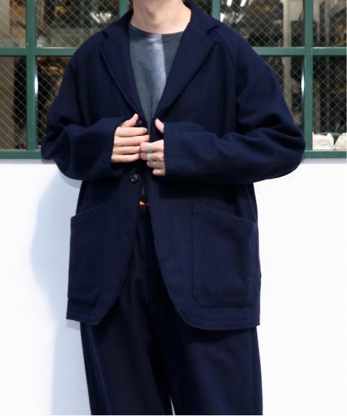 SUNNY  SPORTS（サニースポーツ）の「SUNNY SPORTS/サニースポーツ CUT-OFF NOTCH COLLAR 2B JACKET WOOL カットオフノッチカラー2Bジャケット ウール（テーラードジャケット・メンズ・ブラック/ネイビー・MEDIUM/LARGE）」の22枚目の写真