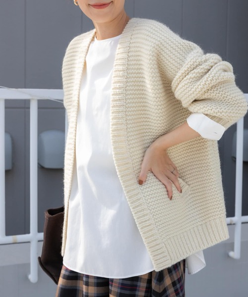 URBAN RESEARCH DOORS（アーバンリサーチドアーズ）の「クルーネックプルオーバーシャツ（シャツ/ブラウス・レディース・オフホワイト・MEDIUM）」の2枚目の写真