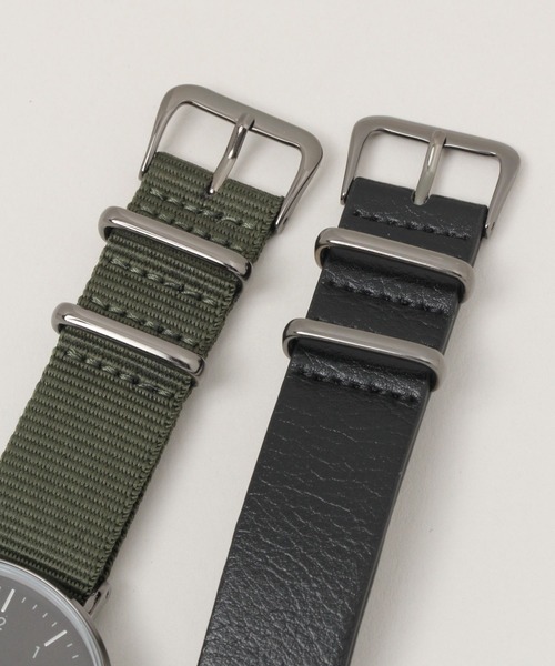 RAGEBLUE(レイジブルー)の「2WAY/カスタムベルトウォッチ(アナログ腕時計・メンズ・ブラック/ホワイト/グリーン/ネイビー・FREE)」の16枚目の写真