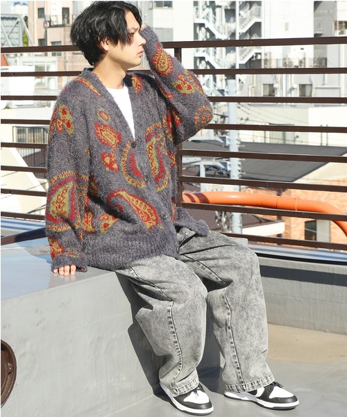 ８(eight)（エイト）の「モヘアタッチカーディガン（カーディガン/ボレロ・メンズ・ブラック系その他/グレー系その他・FREE）」の12枚目の写真