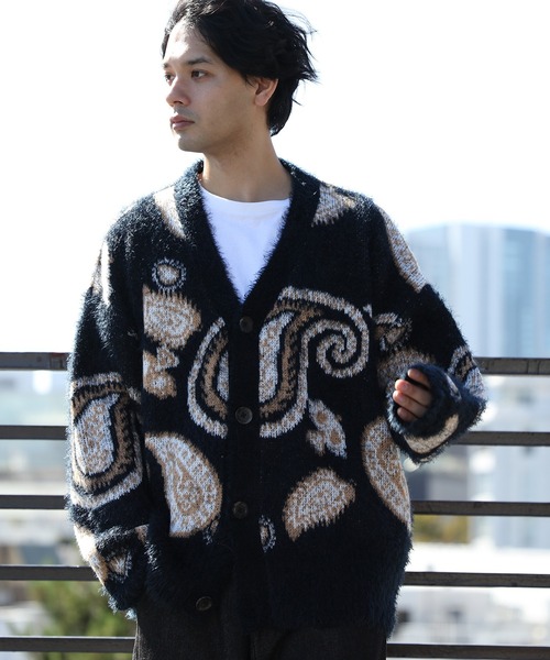 ８(eight)（エイト）の「モヘアタッチカーディガン（カーディガン/ボレロ・メンズ・ブラック系その他/グレー系その他・FREE）」の3枚目の写真