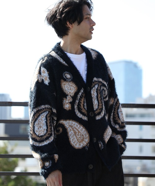 ８(eight)（エイト）の「モヘアタッチカーディガン（カーディガン/ボレロ・メンズ・ブラック系その他/グレー系その他・FREE）」の4枚目の写真