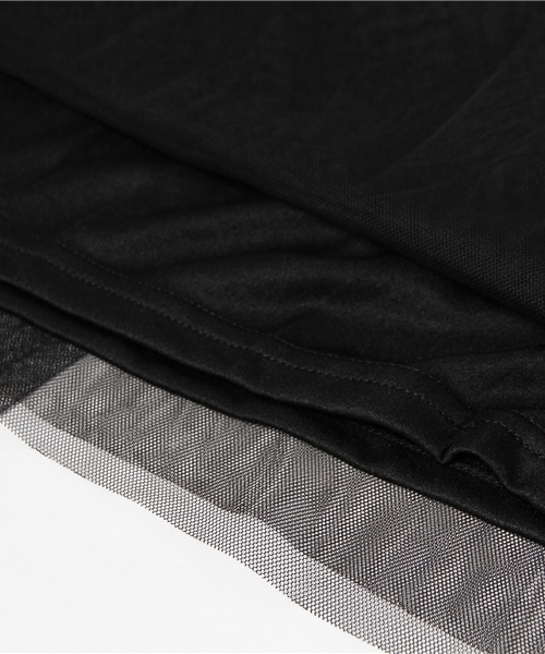 earth music&ecology（アースミュージックアンドエコロジー）の「ミディチュールスカート（スカート・レディース・ライトグレー/アイボリー/ブラック・FREE）」の9枚目の写真