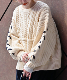 B.C STOCK | パッチワークニットプルオーバー(ニット/セーター)