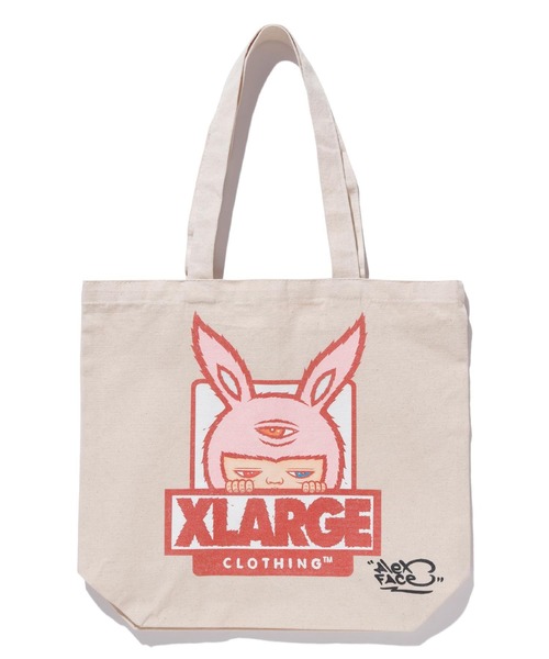 XLARGE（エクストララージ）の「XLARGE × ALEXFACE TOTE BAG（トートバッグ・メンズ・ホワイト・ONE SIZE）」の2枚目の写真