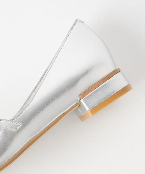 green label relaxing（グリーンレーベルリラクシング）の「ストラップ フラット パンプス(1.5cmヒール)（パンプス・レディース・その他1/シルバー/ブラック・24.5cm/23.5cm/24cm/25cm/23cm）」の17枚目の写真