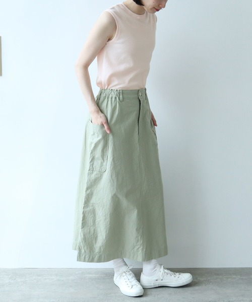 bulle de savon（ビュルデサボン）の「ピマハイゲージスムース ふわふわノースリ（Tシャツ/カットソー・レディース・ネイビー/イエロー/ピンク/ホワイト・FREE）」の19枚目の写真