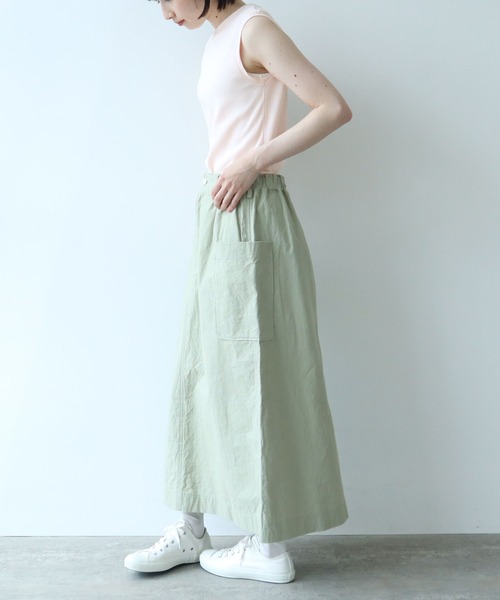 bulle de savon（ビュルデサボン）の「ピマハイゲージスムース ふわふわノースリ（Tシャツ/カットソー・レディース・ネイビー/イエロー/ピンク/ホワイト・FREE）」の21枚目の写真