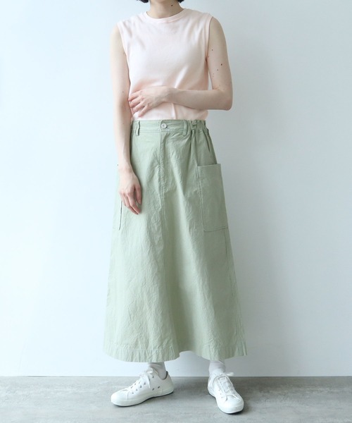 bulle de savon（ビュルデサボン）の「ピマハイゲージスムース ふわふわノースリ（Tシャツ/カットソー・レディース・ネイビー/イエロー/ピンク/ホワイト・FREE）」の22枚目の写真