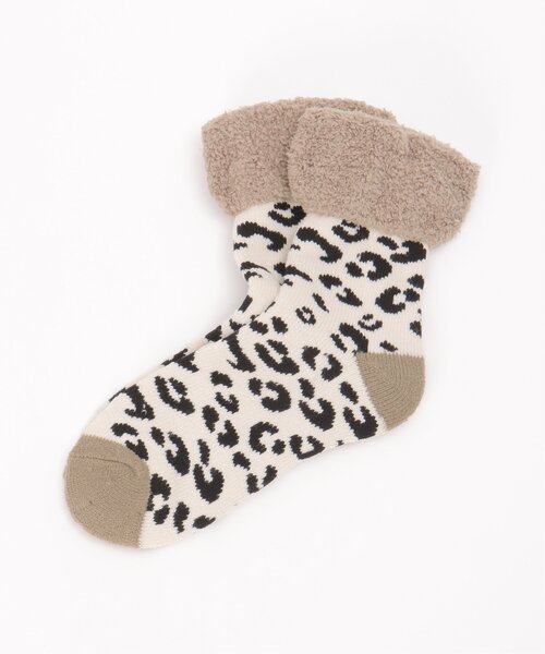 LBC（エルビーシー）の「裏起毛ソックス レオパード（ソックス/靴下・レディース・グリーン/ブラック/ベージュ・FREE）」の15枚目の写真