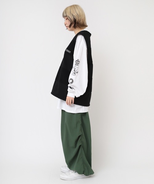 RNA(アールエヌエー)の「M2179 2FACEボーダーベスト(ベスト・レディース・ホワイト/ブラック/ライトオリーブ・MEDIUM)」の15枚目の写真