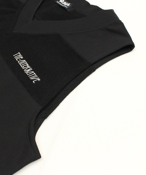 RNA(アールエヌエー)の「M2179 2FACEボーダーベスト(ベスト・レディース・ホワイト/ブラック/ライトオリーブ・MEDIUM)」の18枚目の写真