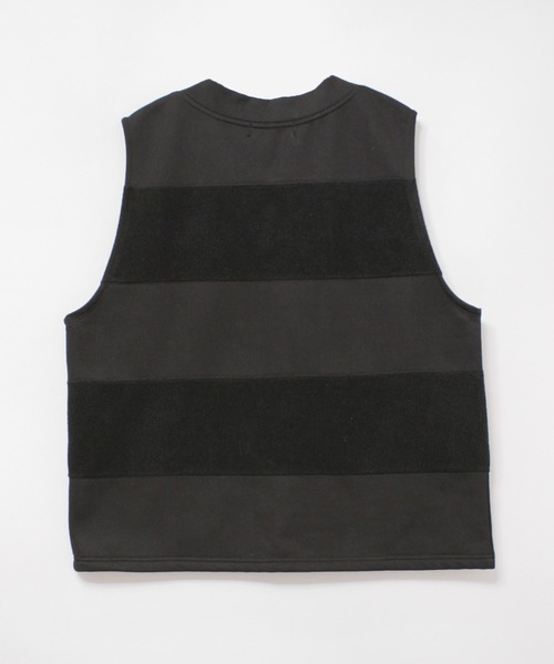 RNA(アールエヌエー)の「M2179 2FACEボーダーベスト(ベスト・レディース・ホワイト/ブラック/ライトオリーブ・MEDIUM)」の6枚目の写真