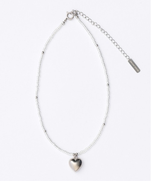 MAISON SPECIAL(メゾンスペシャル)の「Heart Beaded Necklace/ハートビーズネックレス(ネックレス・レディース・ライム/ブラック/クリア・FREE)」の13枚目の写真