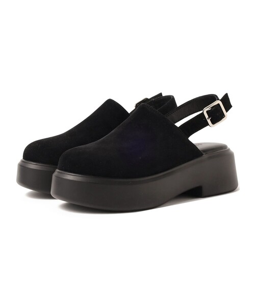 BEAMS HEART（ビームスハート）の「BEAMS HEART / フェイクスエード ストラップサボ（その他シューズ・レディース・ブラック/ベージュ・SMALL/LARGE/MEDIUM）」の16枚目の写真