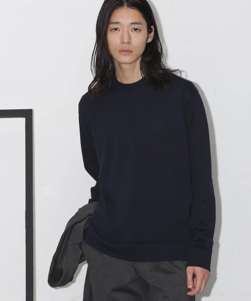 NANO universe（ナノユニバース）の「「タフニット」ジャケT ロングスリーブ（ニット/セーター・メンズ・ブラウン/トップグレー/アイボリー/ダークネイビー・S/M/L）」の6枚目の写真