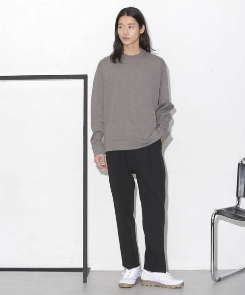 NANO universe（ナノユニバース）の「「タフニット」ジャケT ロングスリーブ（ニット/セーター・メンズ・ブラウン/トップグレー/アイボリー/ダークネイビー・S/M/L）」の12枚目の写真