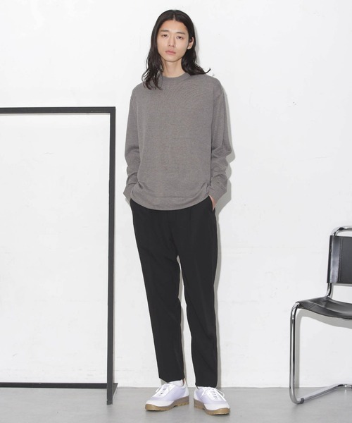 NANO universe（ナノユニバース）の「「タフニット」ジャケT ロングスリーブ（ニット/セーター・メンズ・ブラウン/トップグレー/アイボリー/ダークネイビー・S/M/L）」の22枚目の写真