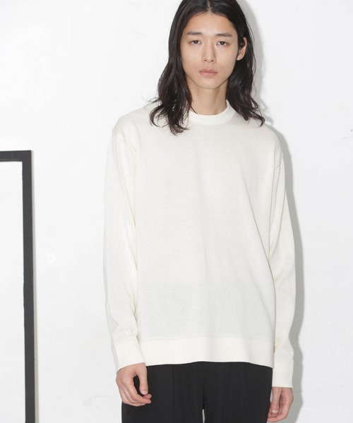 NANO universe（ナノユニバース）の「「タフニット」ジャケT ロングスリーブ（ニット/セーター・メンズ・ブラウン/トップグレー/アイボリー/ダークネイビー・S/M/L）」の8枚目の写真