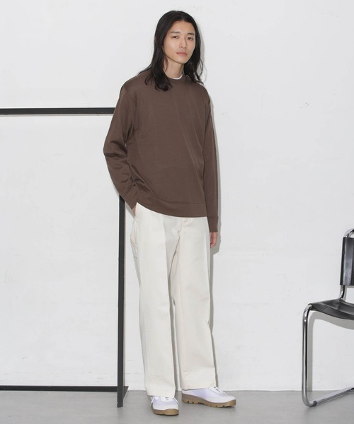 NANO universe（ナノユニバース）の「「タフニット」ジャケT ロングスリーブ（ニット/セーター・メンズ・ブラウン/トップグレー/アイボリー/ダークネイビー・S/M/L）」の20枚目の写真