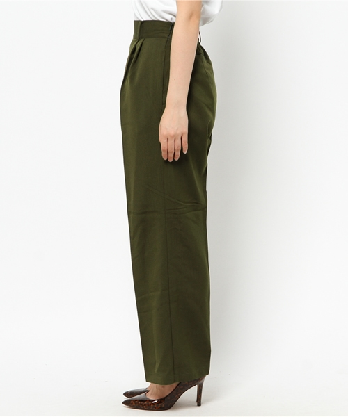 CIAOPANIC（チャオパニック）の「【Ciaopanic】　TRツータックワイドPT（その他パンツ・レディース・ブラック/レンガ/オリーブ・FREE）」の6枚目の写真