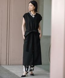 Munich | シャイニーリネンツイルジレワンピース(ベスト)