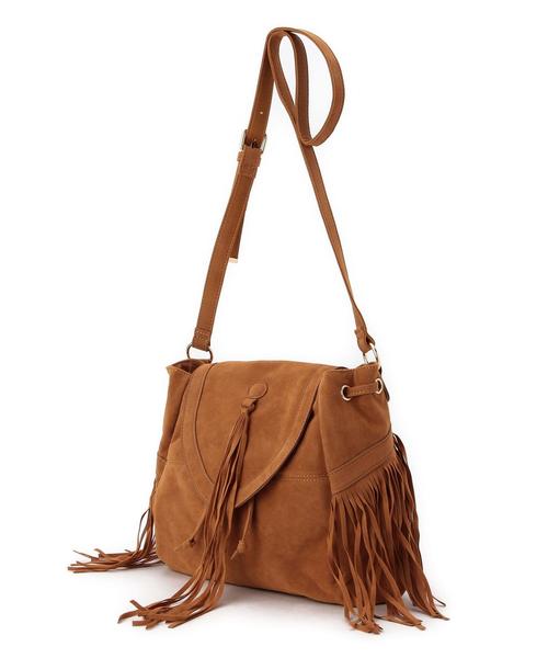 green label relaxing（グリーンレーベルリラクシング）の「GC フリンジ バッグ（ショルダーバッグ・レディース・グレー/ベージュ・フリー）」の3枚目の写真