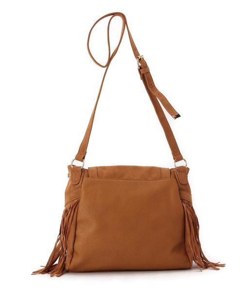 green label relaxing（グリーンレーベルリラクシング）の「GC フリンジ バッグ（ショルダーバッグ・レディース・グレー/ベージュ・フリー）」の4枚目の写真