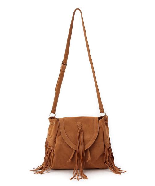 green label relaxing（グリーンレーベルリラクシング）の「GC フリンジ バッグ（ショルダーバッグ・レディース・グレー/ベージュ・フリー）」の6枚目の写真