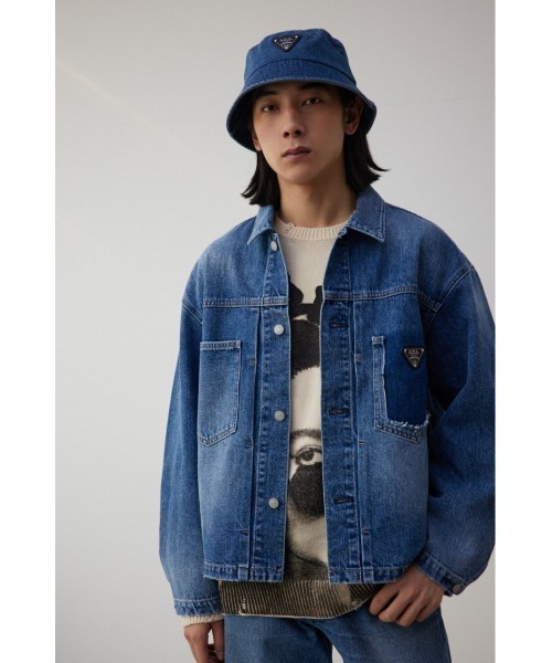 AZUL DENIMロゴプレートジャケット（デニムジャケット）｜AZUL
