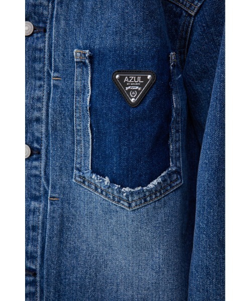 AZUL DENIMロゴプレートジャケット（デニムジャケット）｜AZUL BY
