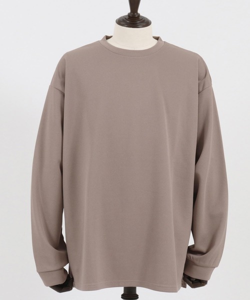 CAMBIO(カンビオ)の「mlt4614- ビッグシルエットサイドスリットカットソー(Tシャツ/カットソー・メンズ・ホワイト/ブルー/グレイッシュベージュ/ブラック・M/L/XL)」の21枚目の写真