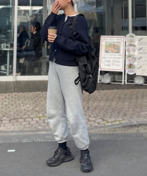 GEVACO（ゲバコ）の「【GEVACO/ゲバコ】コットンミラノリブカーディガン（カーディガン/ボレロ・レディース・アイボリー/グレイッシュベージュ/ネイビー/ミント・38）」の22枚目の写真