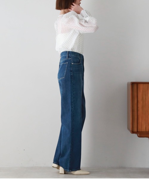 archives（アルシーヴ）の「シアードットパワショルブラウス（シャツ/ブラウス・レディース・ベージュ/ブラック/オフホワイト・MEDIUM）」の21枚目の写真