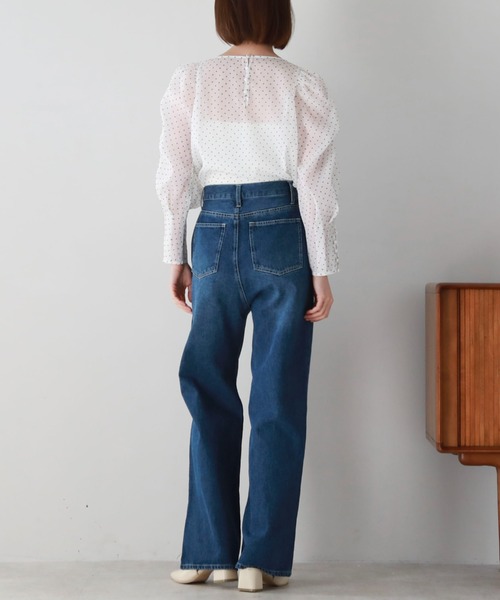 archives（アルシーヴ）の「シアードットパワショルブラウス（シャツ/ブラウス・レディース・ベージュ/ブラック/オフホワイト・MEDIUM）」の22枚目の写真