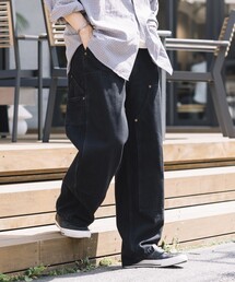 FREAK'S STORE | FREAK’S STORE/フリークスストア ストレートシルエット ワイド ダブルニーデニム(デニムパンツ)